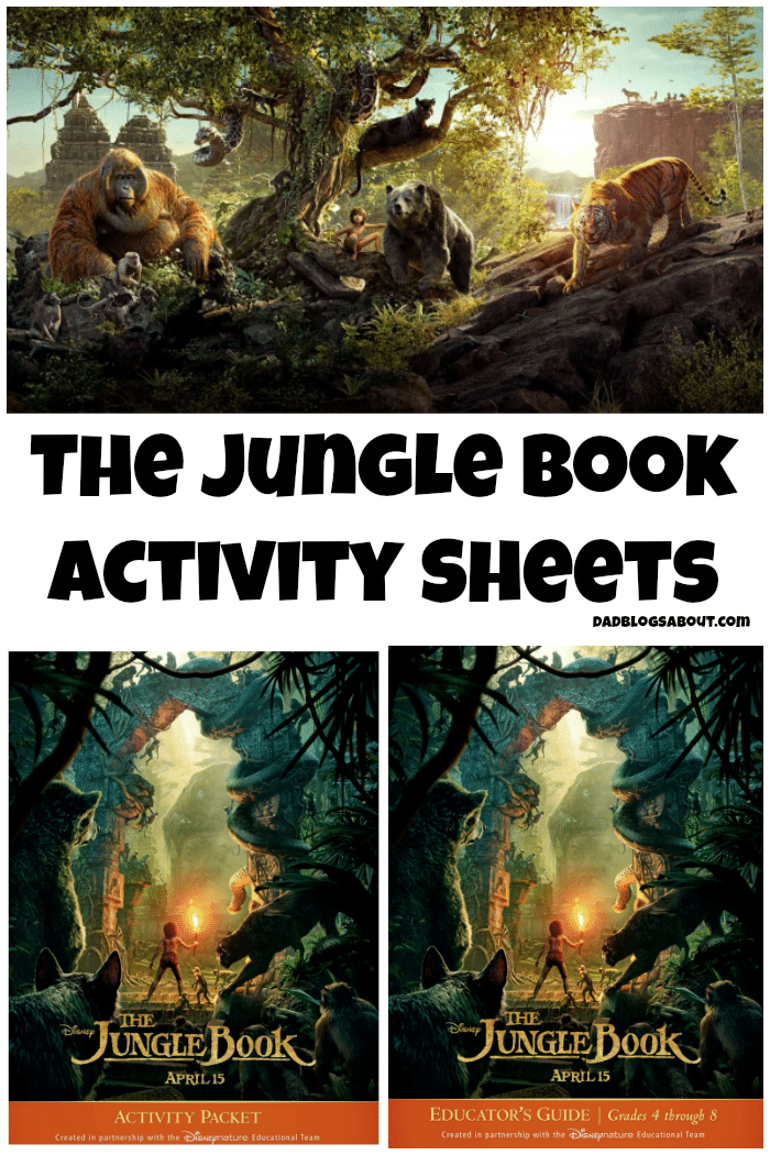 Print The Jungle Book Activity Sheets and have fun while you learn with your kids. More at DadBlogsAbout.com